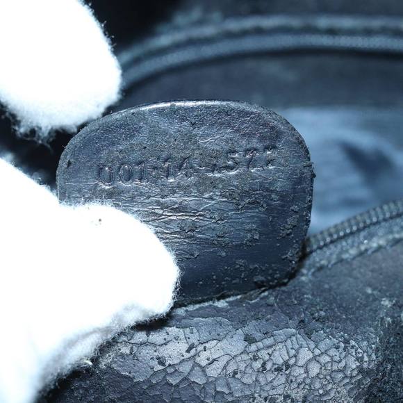 GUCCI Bamboo Hand Bag Suede 2way Black 001 14 1577 Auth yk13644 - Picture 12 of 16